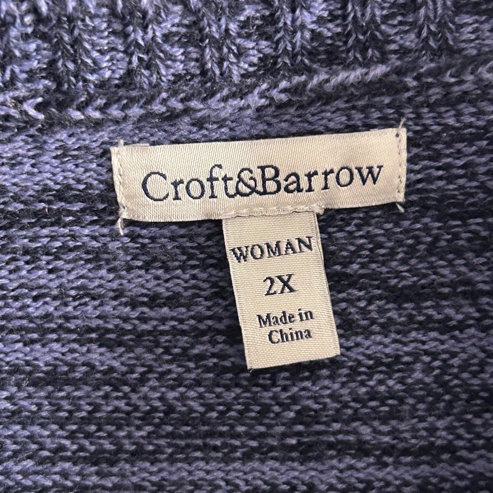 Croft‎ And Barrow Sweater Blue 2X - Picture 5 of 11